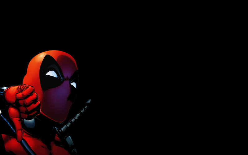 Deadpool Character — Red, Dark, Comic, Mask