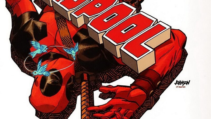 Deadpool Character — Red, Dramatic, Comic, Birds