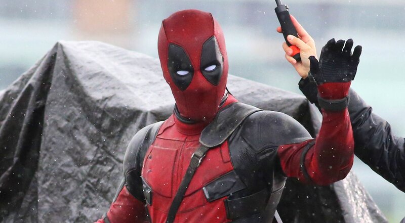 Deadpool Character — Red, Dramatic, Winter