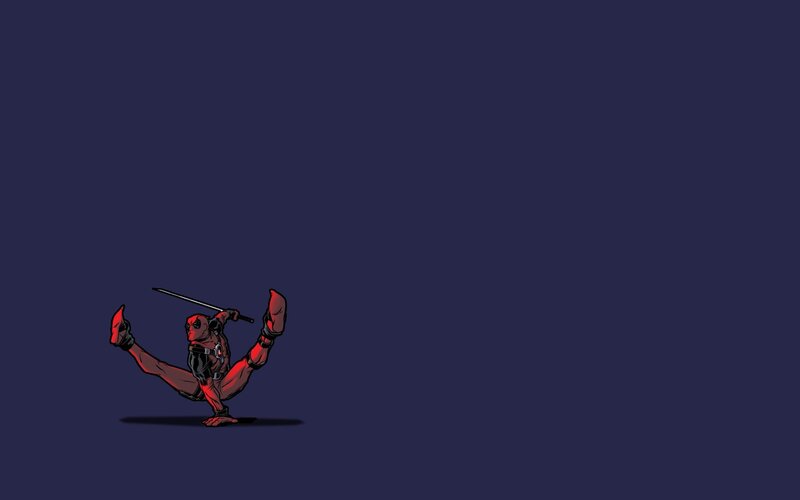 Deadpool Character — Red, Dynamic