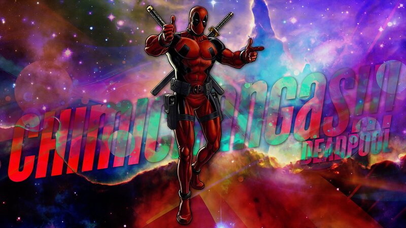 Deadpool Character — Red, Energetic, Digital Art