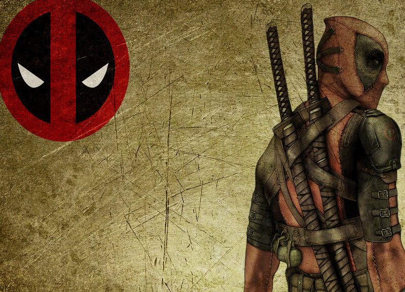 Deadpool Character — Red, Gritty