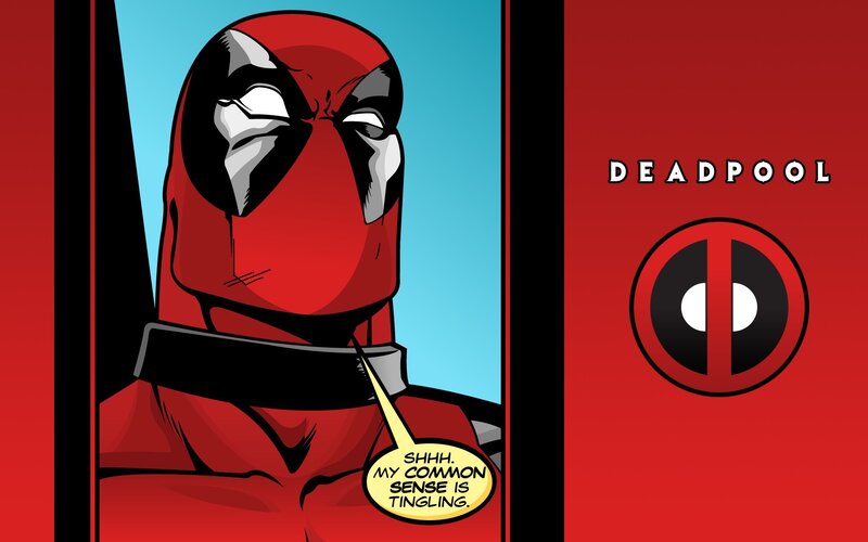 Deadpool Character — Red, Humorous