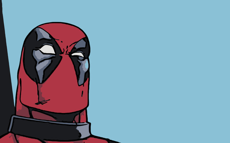 Deadpool Character — Red, Neutral, Comic