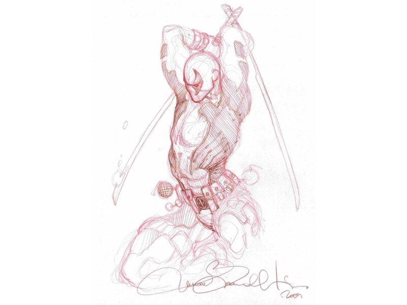 Deadpool Character Sketch — Red