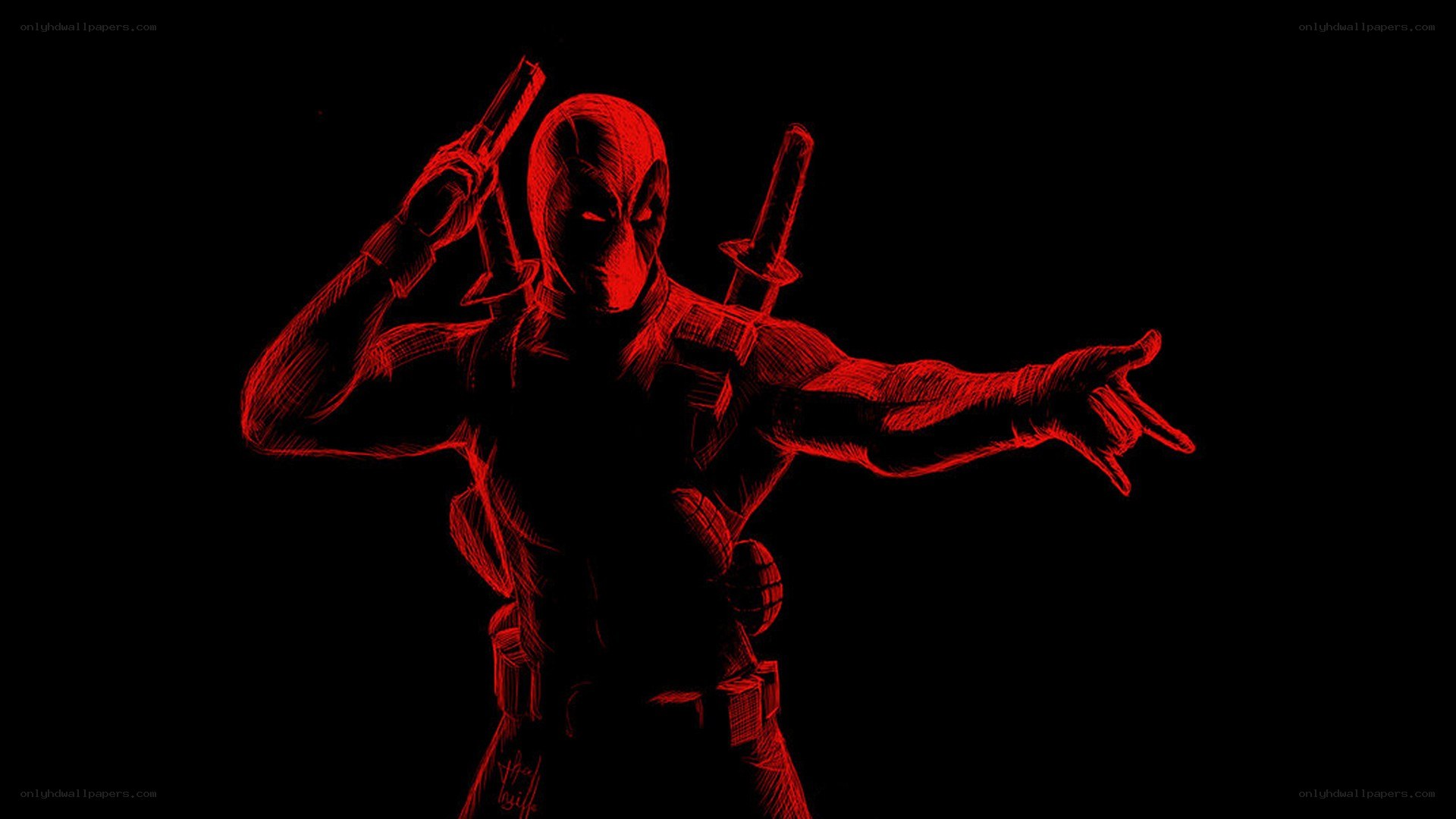 Deadpool character sketch