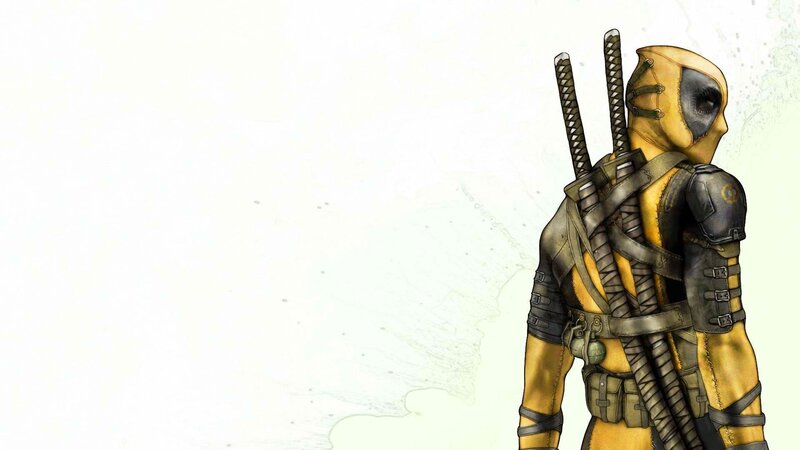 Deadpool Character — Yellow, Dramatic, Comic, Swords