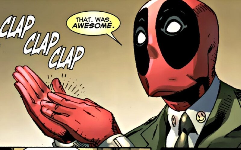 Deadpool clapping