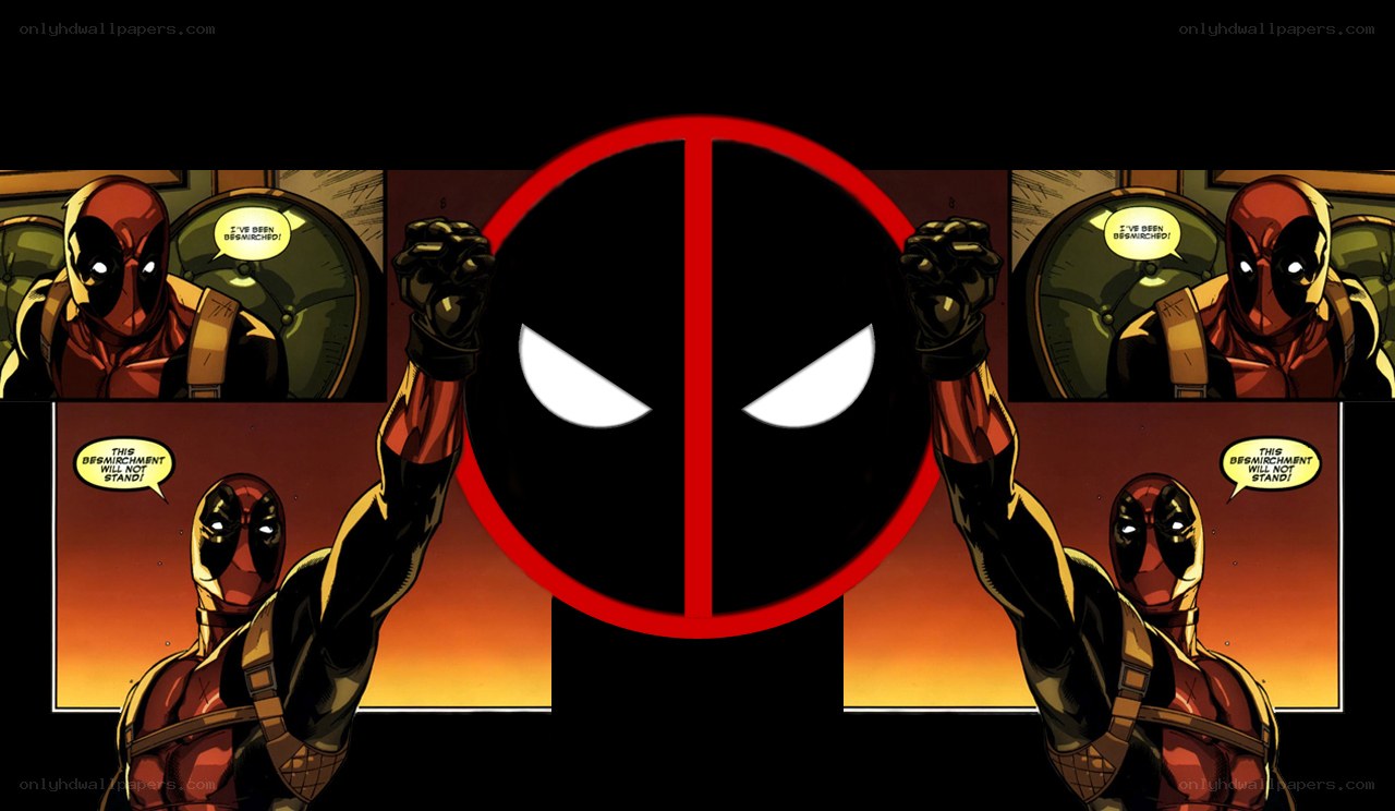 Deadpool comic panels