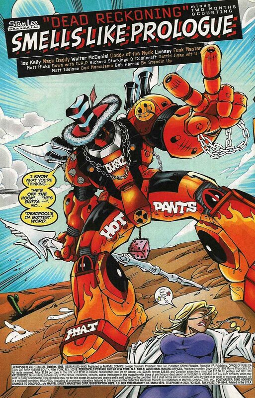 Deadpool comic prologue