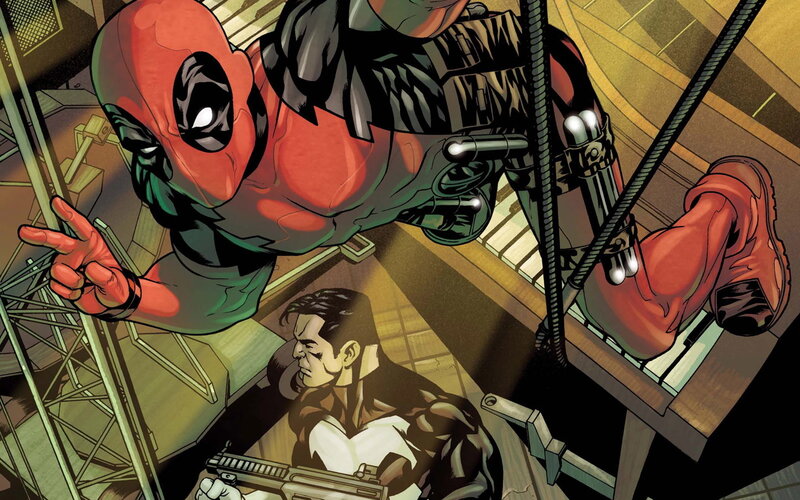 Deadpool confronts Punisher