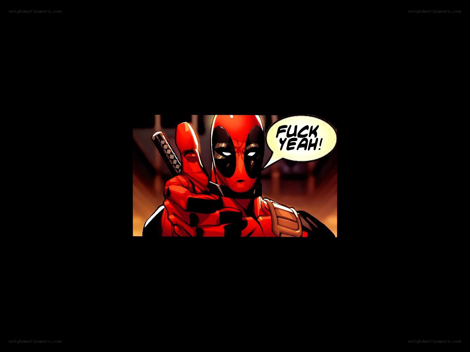 Deadpool giving a thumbs-up