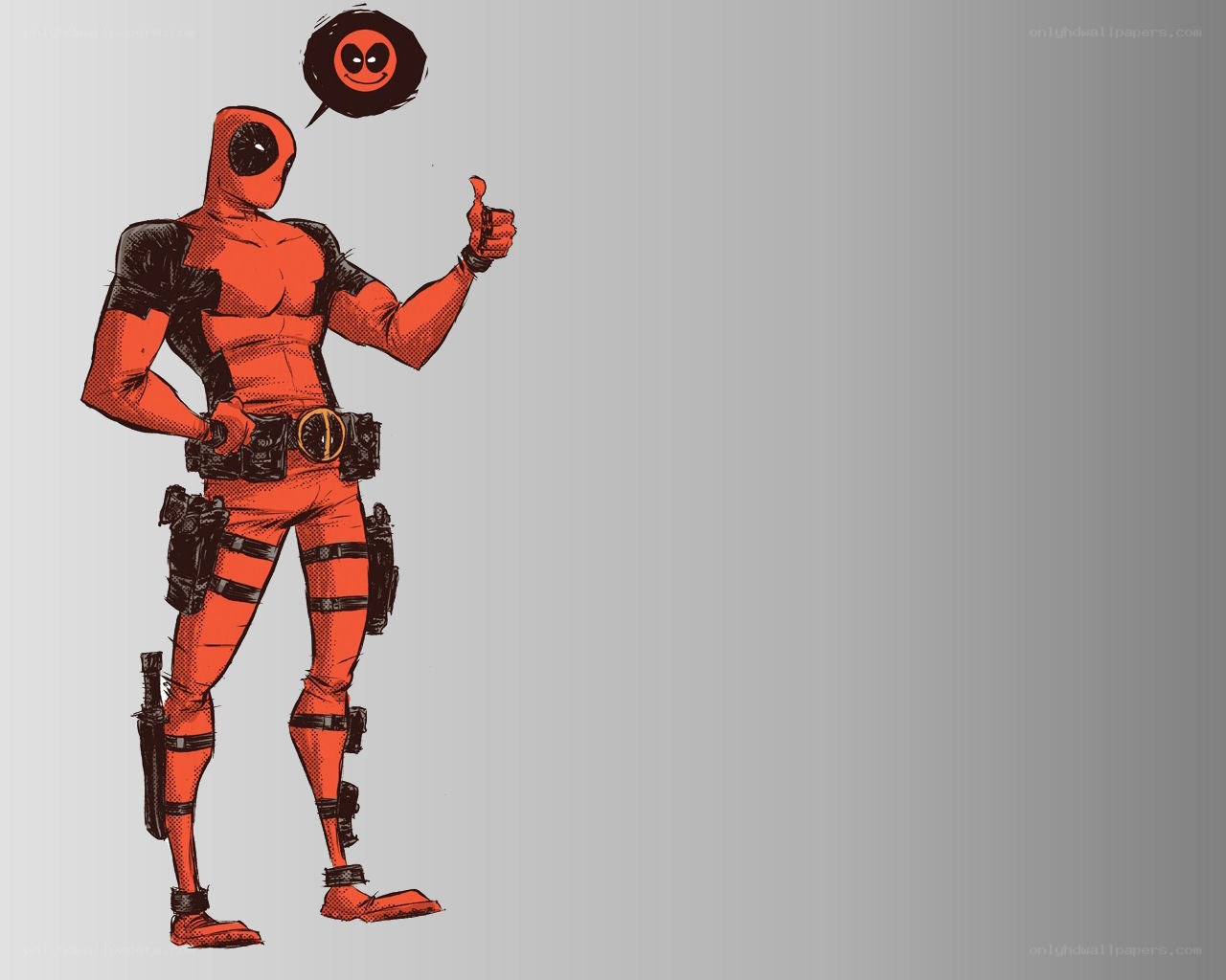 Deadpool giving thumbs up