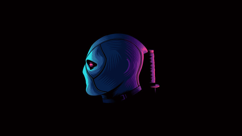 Deadpool Helmet — Blue