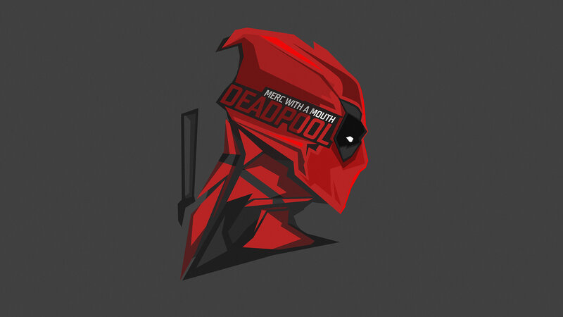 Deadpool Helmet — Red
