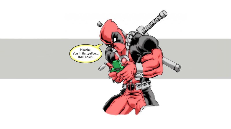 Deadpool Holding a Toy