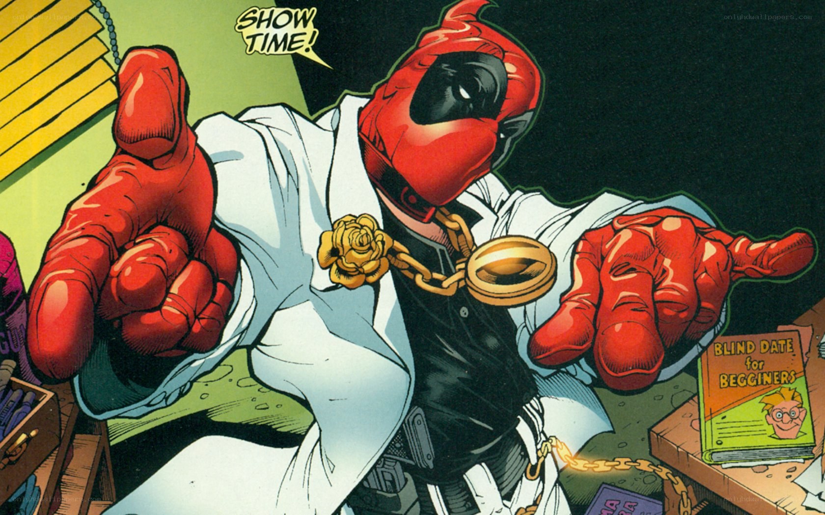 Deadpool in lab coat