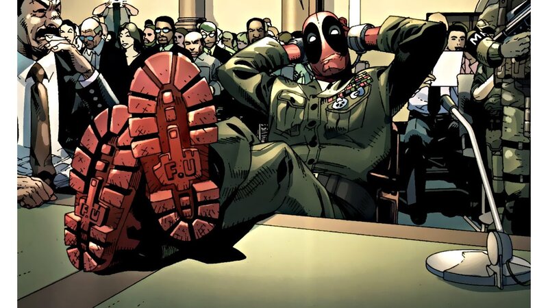 Deadpool in Military Uniform