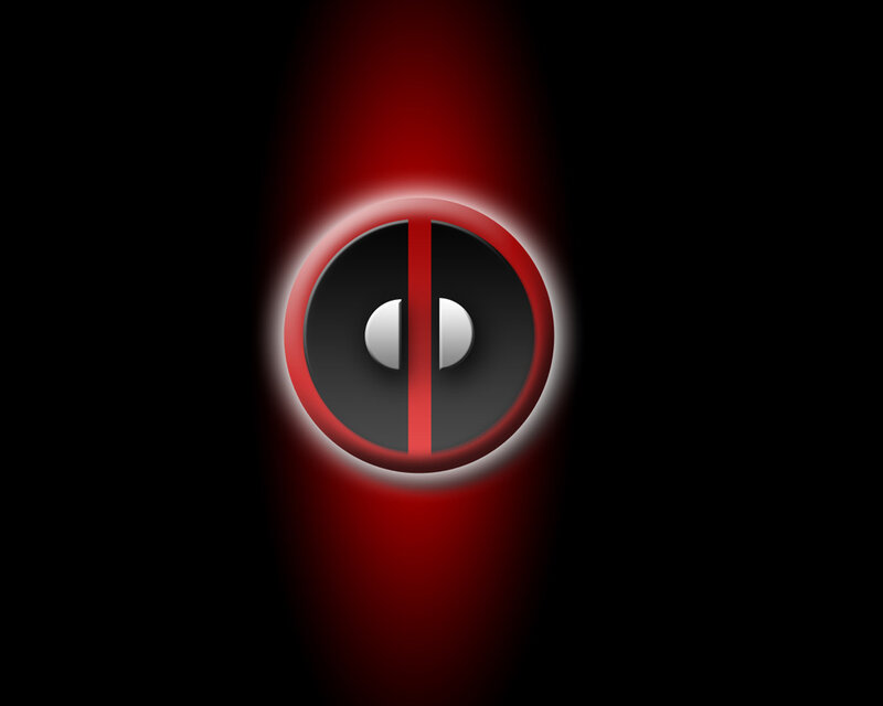 Deadpool Logo — Black, Dramatic