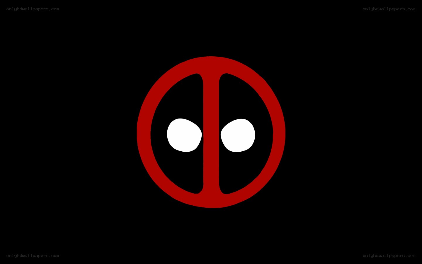 Deadpool logo on black