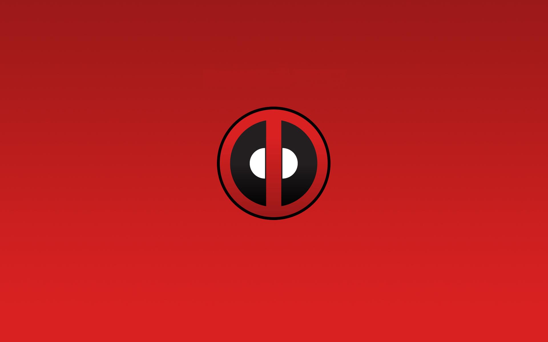 Deadpool logo on red background