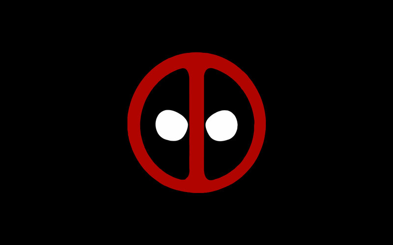Deadpool Logo — Red, Minimalist