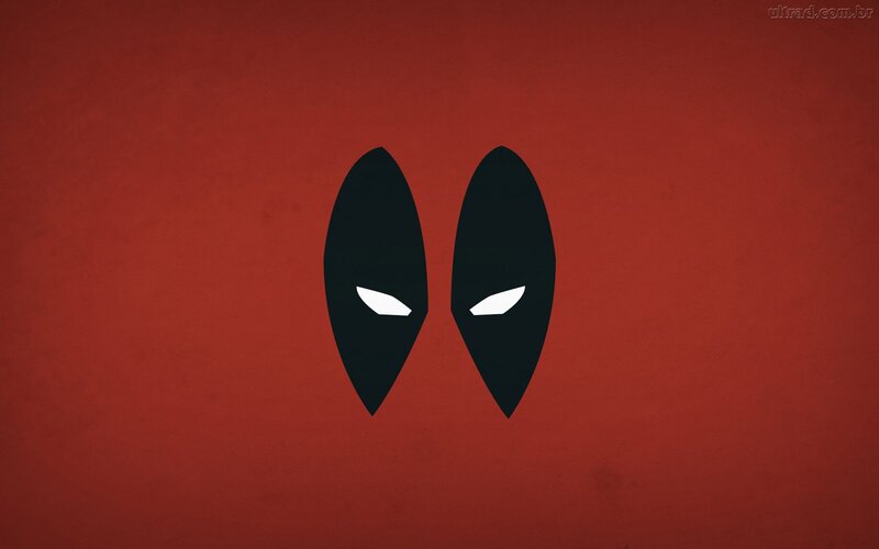 Deadpool Mask Eyes — Red, Intense
