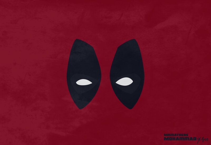 Deadpool Mask Eyes — Red, Neutral