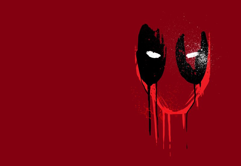 Deadpool Mask — Red, Dark