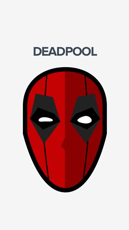 Deadpool Mask — Red, Neutral, Vector Art