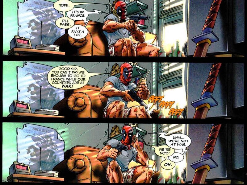 Deadpool on Couch