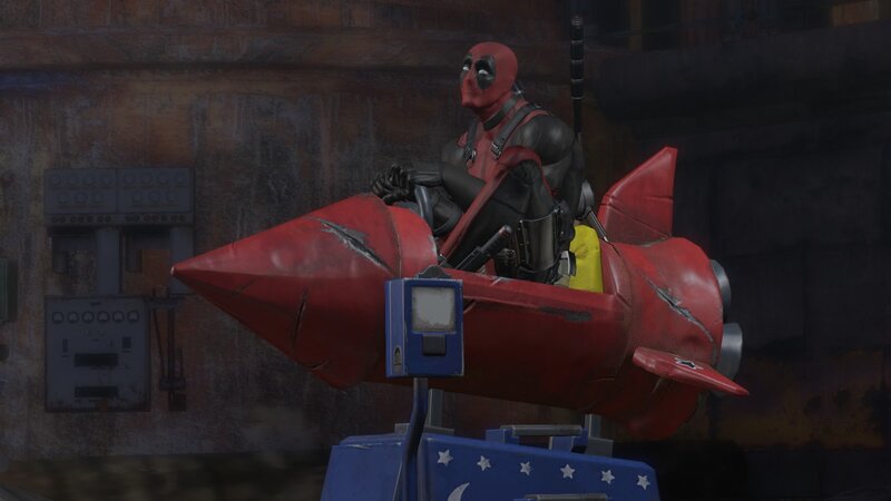Deadpool on Rocket Ride