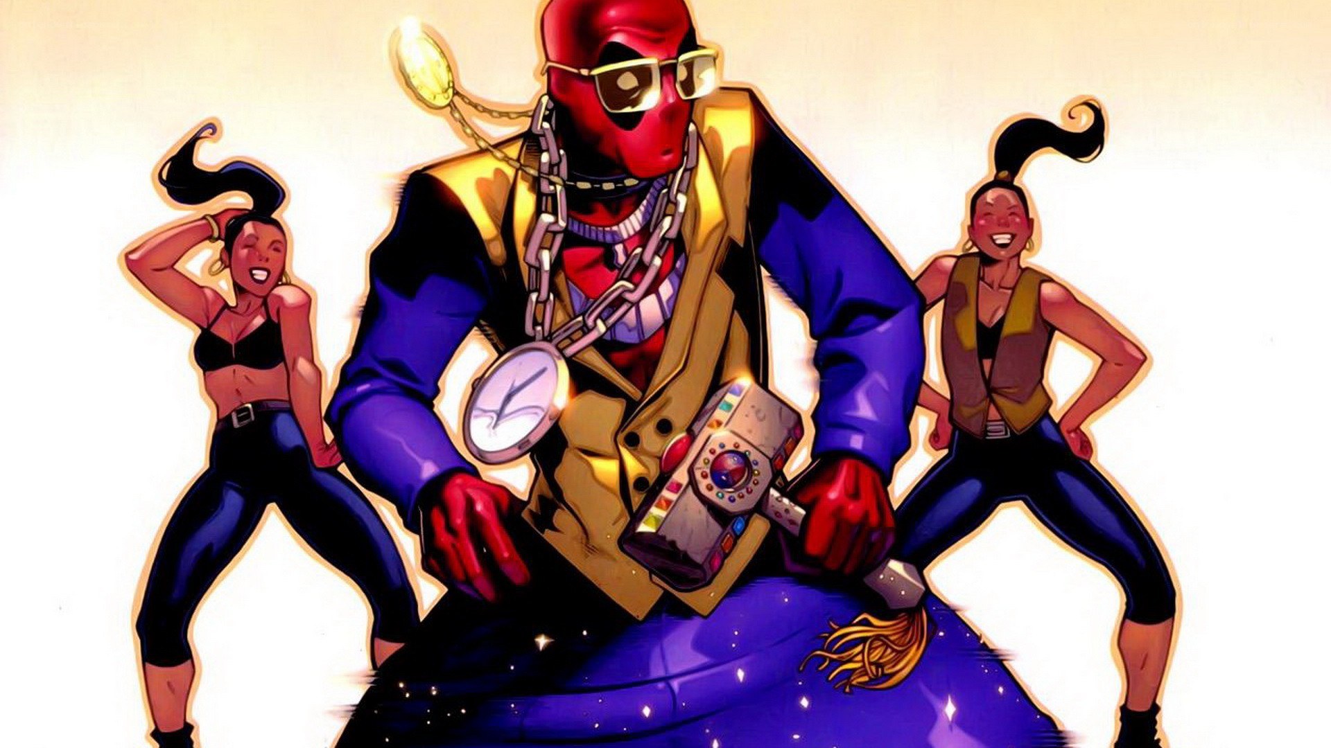 Deadpool with dancers