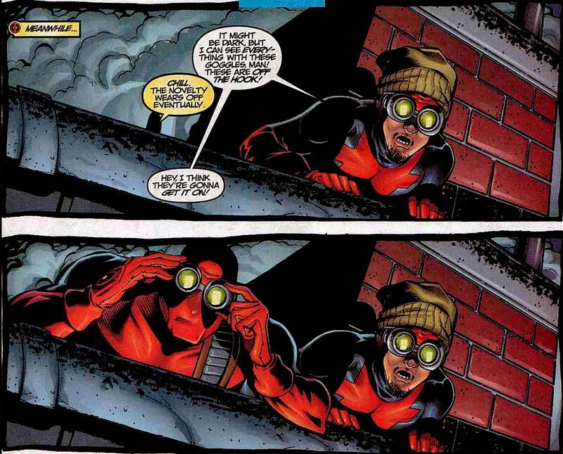 Deadpool with goggles