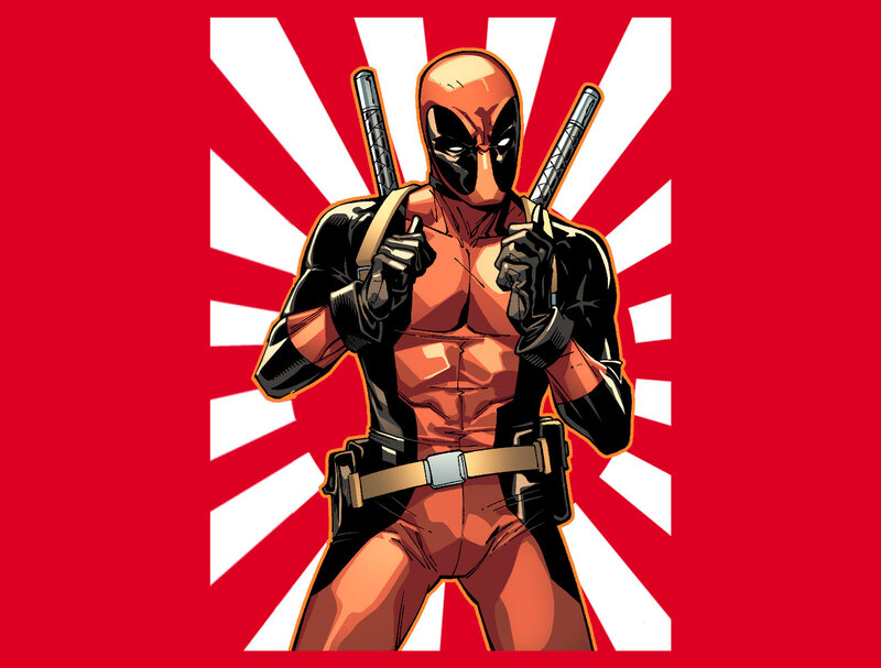 Deadpool with katanas