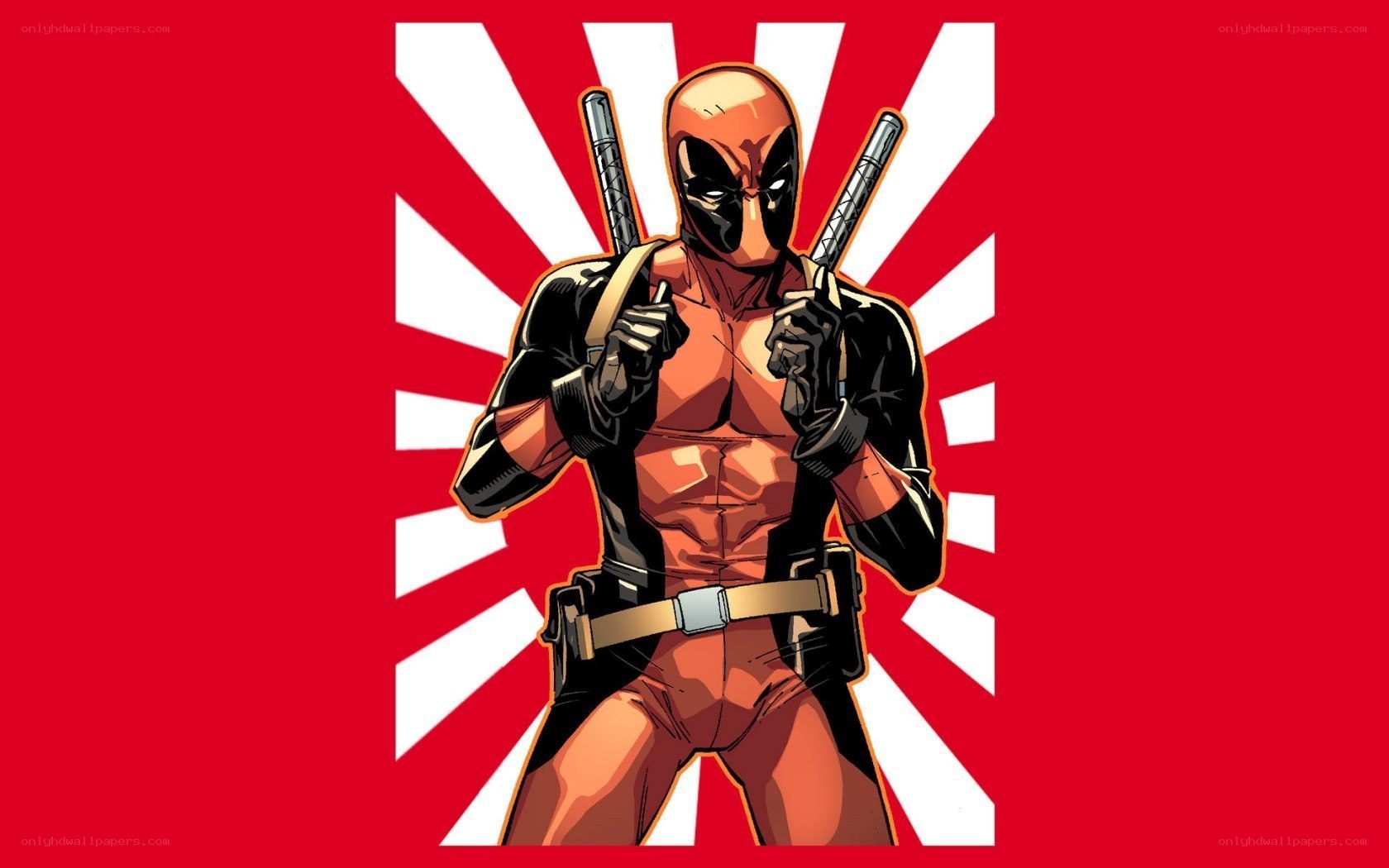 Deadpool with katanas