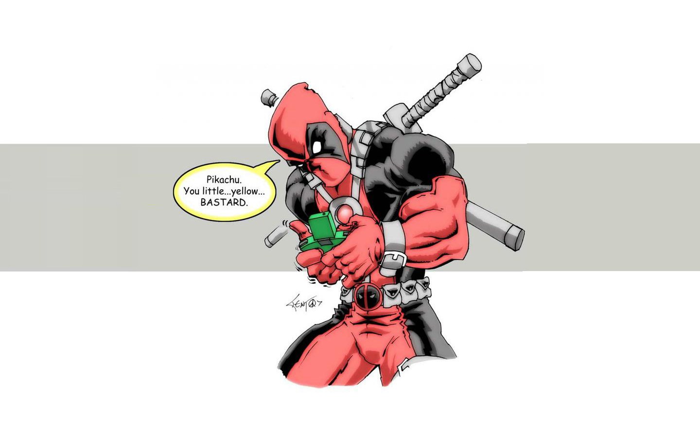 Deadpool with Pikachu