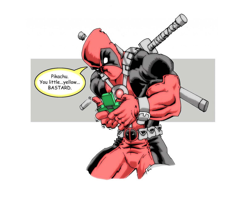 Deadpool with Pikachu