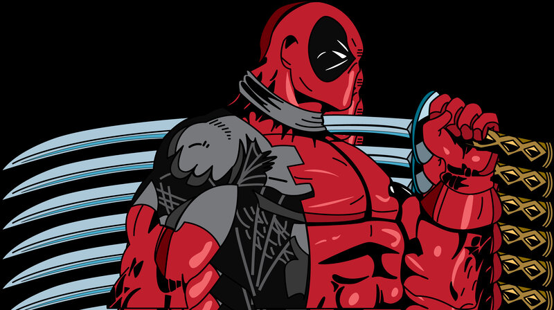 Deadpool with swords