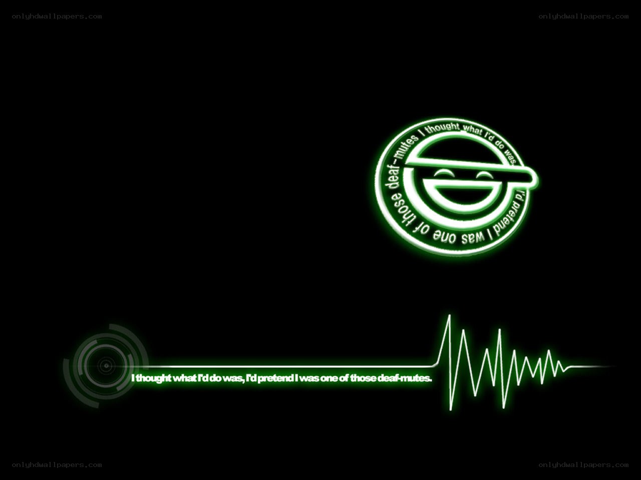 Deaf-mutes logo and quote