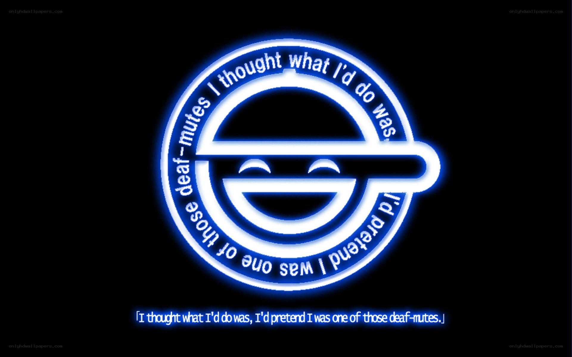 Deaf-mutes logo and quote
