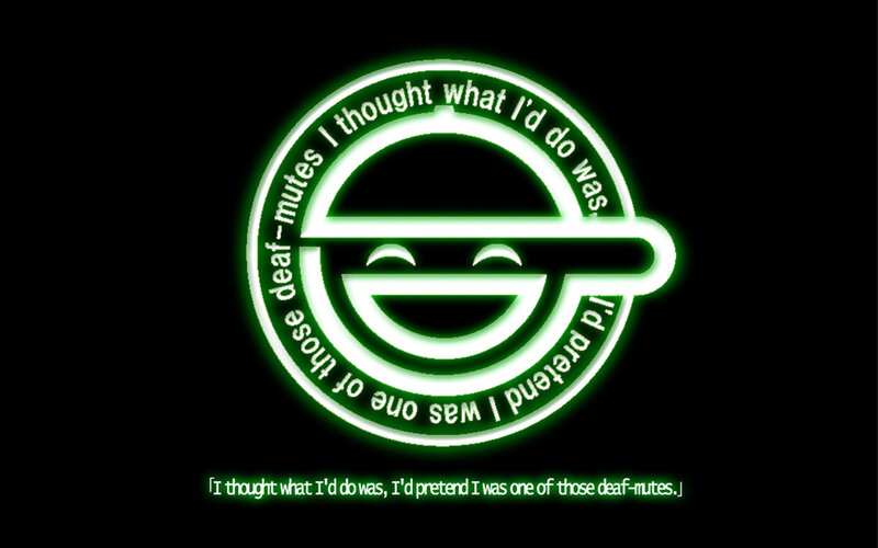 Deaf-mutes logo with quote