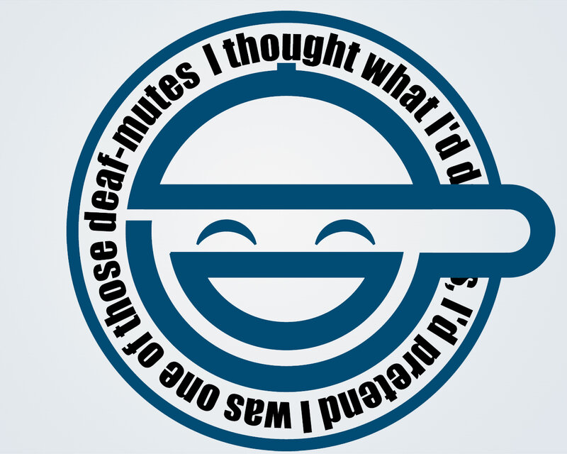 Deaf-mutes logo with text