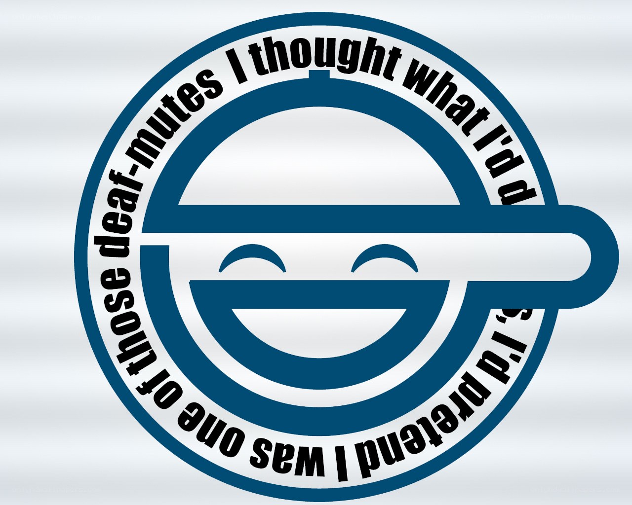 Deaf-mutes logo with text