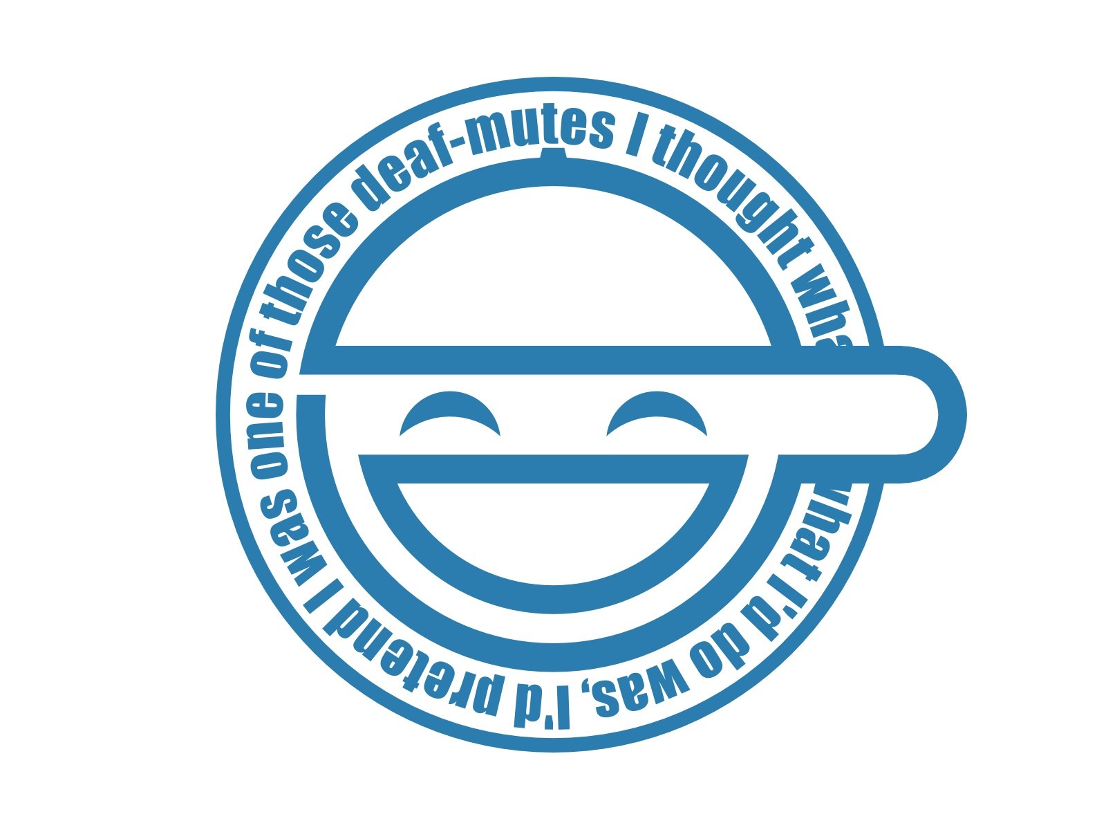 deaf-mutes sticker design