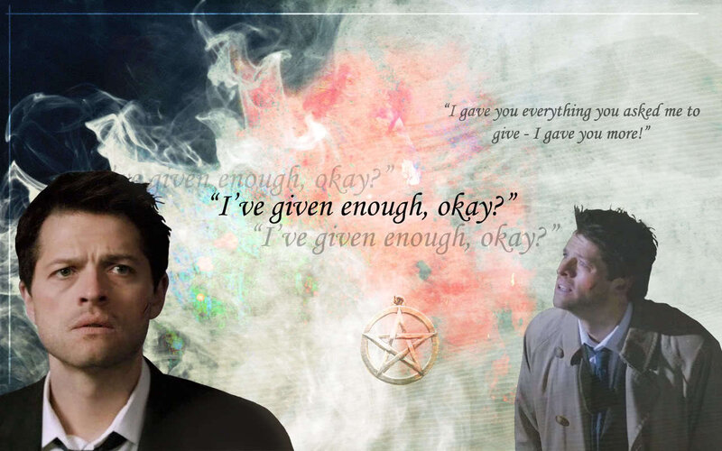 Dean and Castiel emotional scene