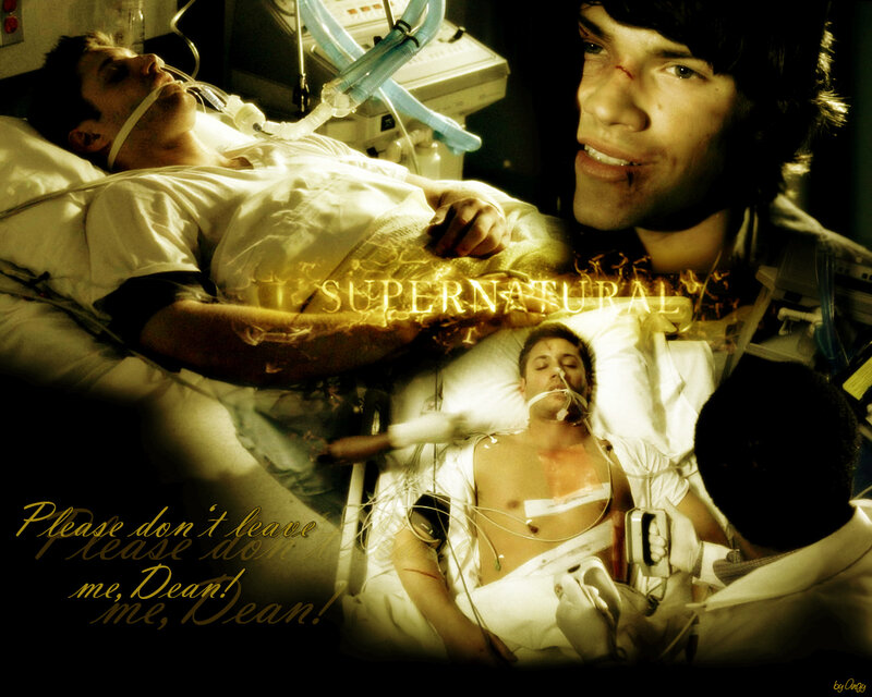 Dean in hospital bed