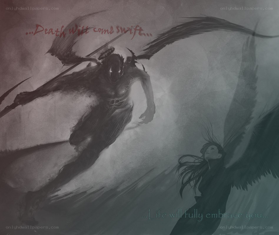 Death and life embrace
