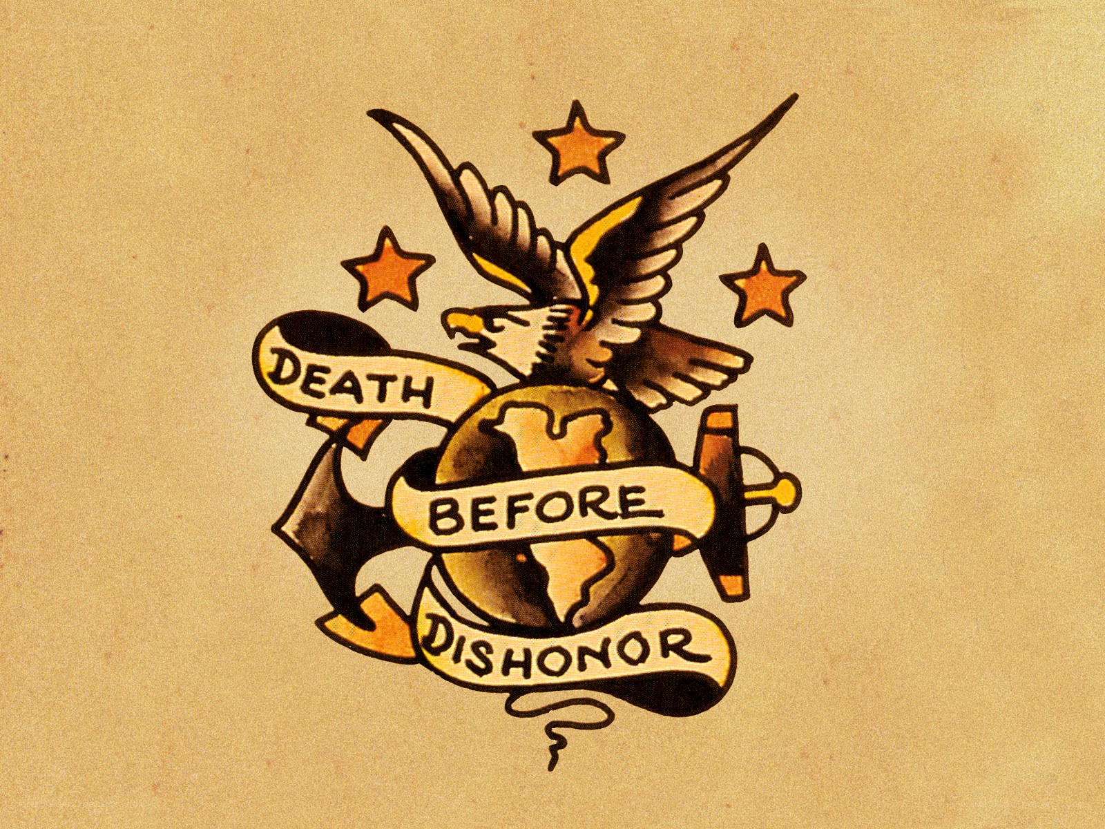 Death Before Dishonor tattoo design