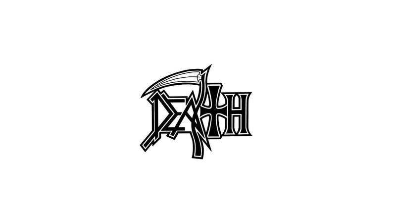 Death Logo with Scythe — Black